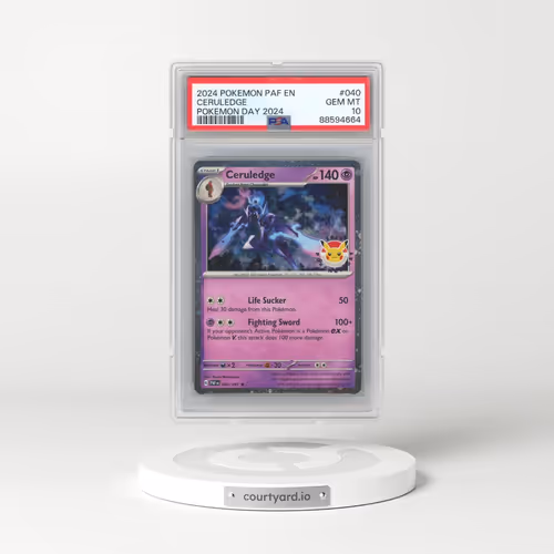 2024 Pokémon Paf EN-Paldean Fates #040 Ceruledge - Pokemon Day 2024 (PSA 10 GEM MINT)