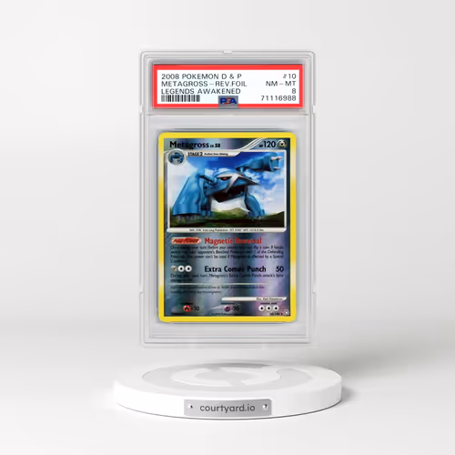 2008 Pokémon Diamond & Pearl Legends Awakened #10 Metagross - Reverse Foil (PSA 8 NM-MT)