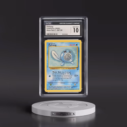 2000 Base Set 2 #88/130 Poliwag (CGC 10 GEM MINT)