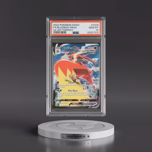 2022 Pokémon Sword & Shield Silver Tempest #TG15 Blaziken Vmax - Full Art (PSA 10 GEM MINT)