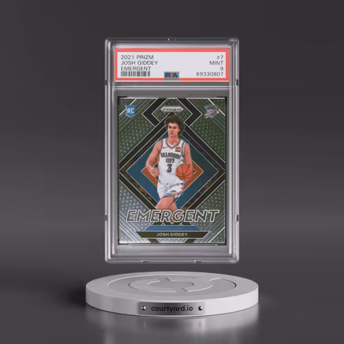 2021 Panini Prizm Emergent #7 Josh Giddey (PSA 9 MINT)