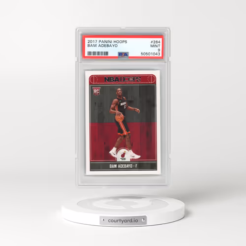 2017 Panini Hoops #264 Bam Adebayo (PSA 9 MINT)