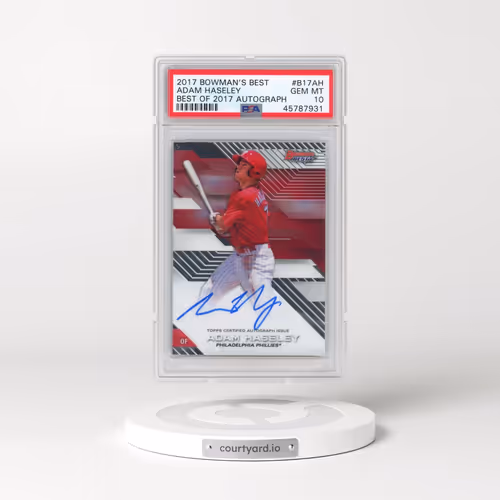 2017 Bowman's Best Best of 2017 Autograph #B17AH Adam Haseley (PSA 10 GEM MINT)