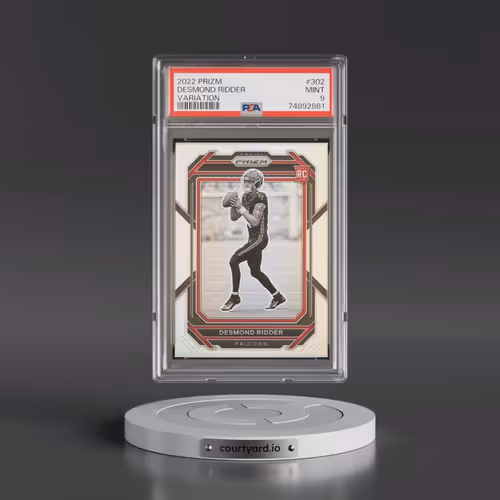 2022 Panini Prizm #302 Desmond Ridder - Variation (PSA 9 MINT)