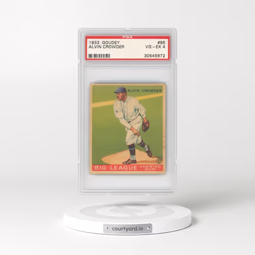 1933 Goudey #95 Alvin Crowder (PSA 4 VG-EX)