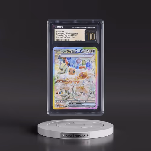 2024 High Class Pack: Terastal Fest ex - sv8a #223/187 Eevee ex - Special Art Rare Holo (CGC 10 PRIS