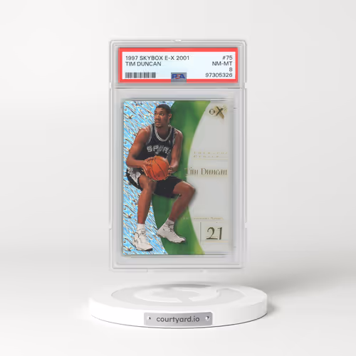 1997 Skybox E-X2001 #75 Tim Duncan (PSA 8 NM-MT)