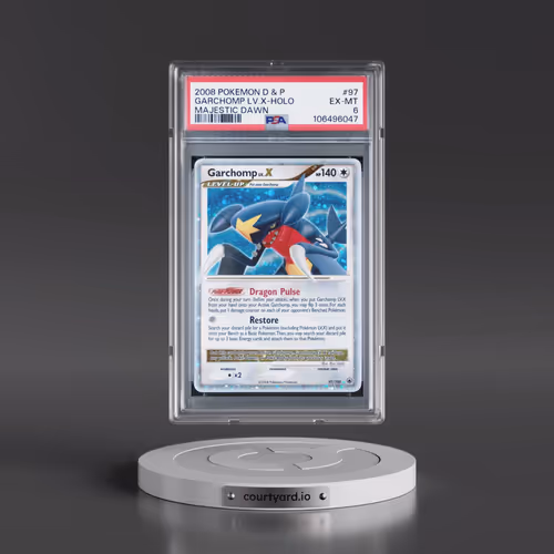 2008 Pokémon Diamond & Pearl Majestic Dawn #97 Garchomp LV.X - Holo (PSA 6 EX-MT)