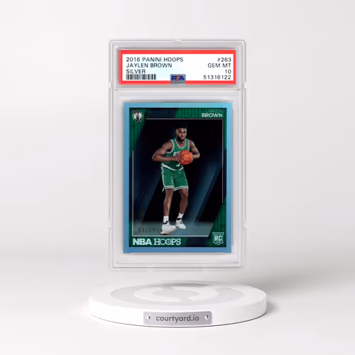 2016 Panini Hoops #263 Jaylen Brown - Silver (PSA 10 GEM MINT)