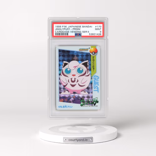 1999 Pokémon Bandai Carddass Vending Series 5 #170 Ancient Jigglypuff-Prism (PSA 9 MINT)
