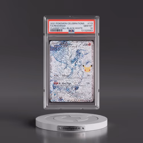 2021 Pokémon Celebrations Classic Collection #113 Reshiram - Full Art (PSA 10 GEM MINT)