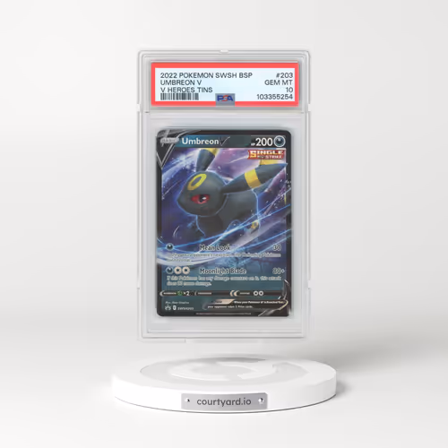 2022 Pokémon Swsh Black Star Promo #203 Umbreon V - Holo V Heroes Tins (PSA 10 GEM MINT)