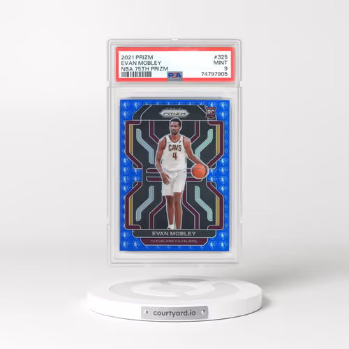 2021 Panini Prizm #325 Evan Mobley - NBA 75th Prizm (PSA 9 MINT)