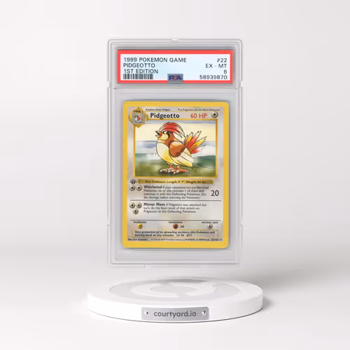 1999 Pokémon Game #22 Pidgeotto - 1st Edition (PSA 6 EX-MT)