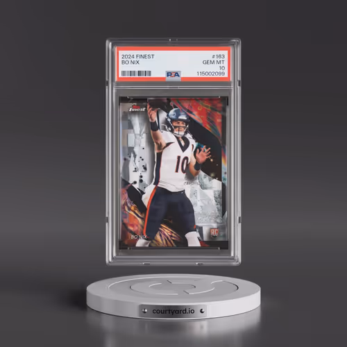 2024 Topps Finest #163 Bo Nix (PSA 10 GEM MINT)