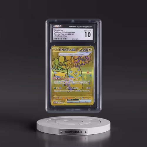 2024 High Class Pack: Terastal Fest ex - sv8a #236/187 Pikachu ex - Ultra Rare Holo (CGC 10 GEM MINT