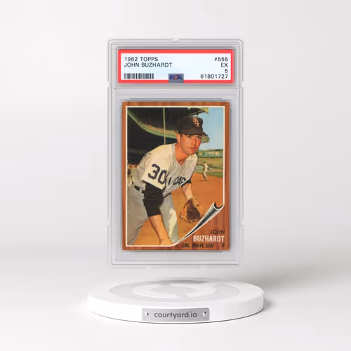 1962 Topps #555 John Buzhardt (PSA 5 EX)