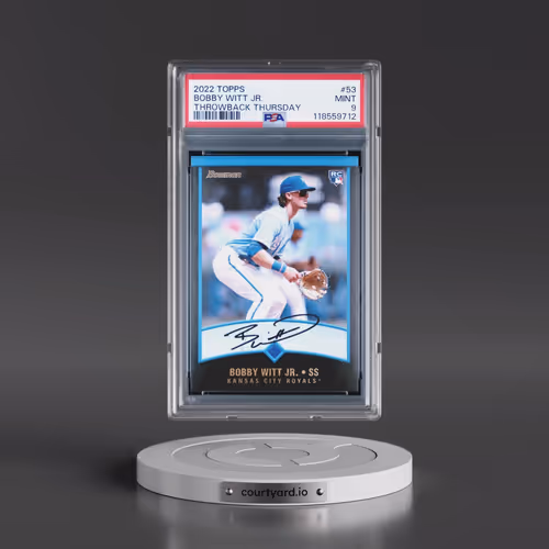 2022 Topps Throwback Thursday #53 Bobby Witt Jr. (PSA 9 MINT)
