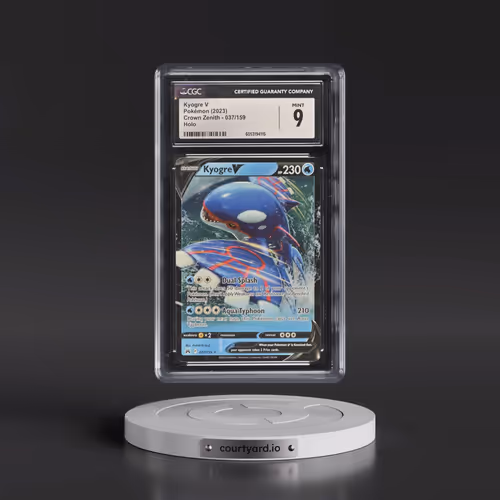2023 Crown Zenith #037/159 Kyogre V - Holo (CGC 9 MINT)