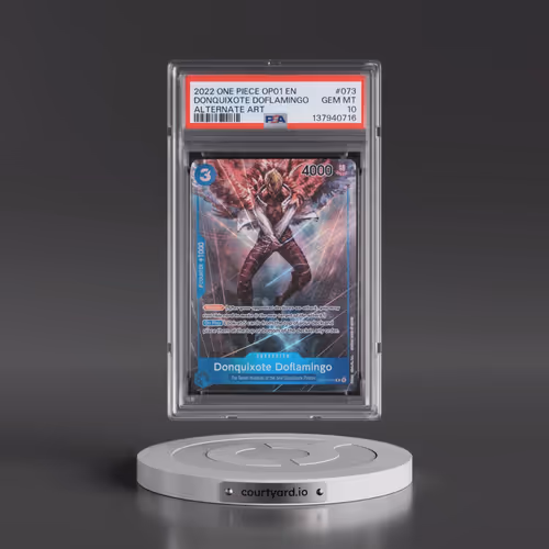 2022 One Piece OP01-Romance Dawn #073 Donquixote Doflamingo - Alternate Art (PSA 10 GEM MINT)