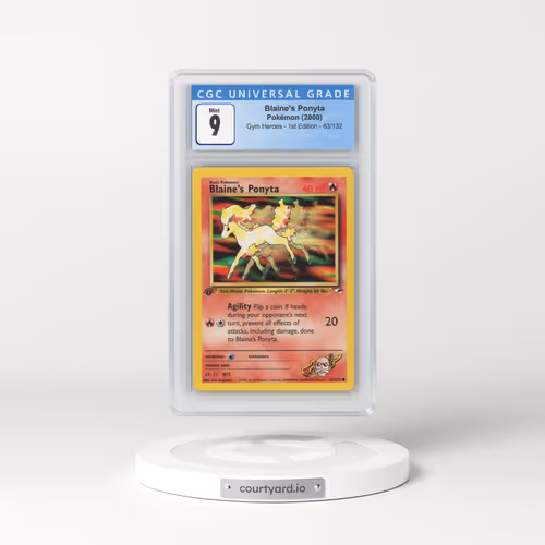 2000 Gym Heroes #63/132 Blaine's Ponyta - 1st Edition 1st Edition (CGC 9 MINT)