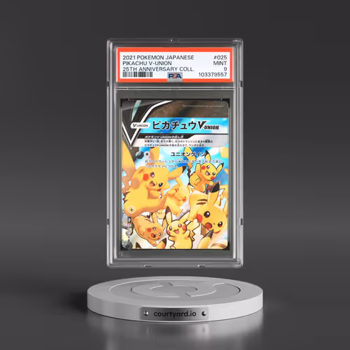 2021 Pokémon 25th Anniversary Collection #025 Pikachu V-Union (PSA 9 MINT)
