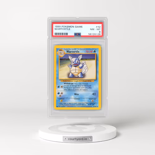 1999 Pokémon Game #42 Wartortle (PSA 8 NM-MT)