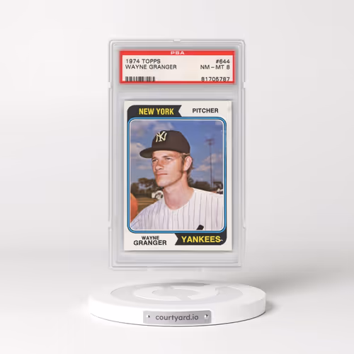 1974 Topps #644 Wayne Granger (PSA 8 NM-MT)