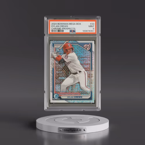 2024 Bowman Mega Box Chrome Prospects #23 Dylan Crews (PSA 9 MINT)