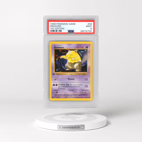 1999 Pokémon Game #49 Drowzee - 1st Edition (PSA 9 MINT)