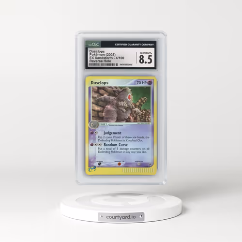 2003 EX Sandstorm (2003 Copyright, w/ "e" Symbol) #4/100 Dusclops - Reverse Holo (CGC 8.5 NM-MT+)