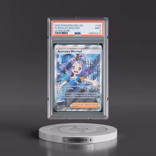 2025 Pokémon Meg EN-Mega Evolution #165 Acerola's Mischief - Ultra Rare (PSA 9 MINT)