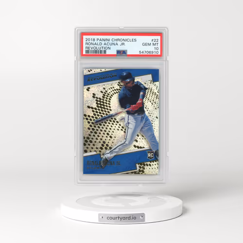 2018 Panini Chronicles Revolution #22 Ronald Acuna Jr. (PSA 10 GEM MINT)