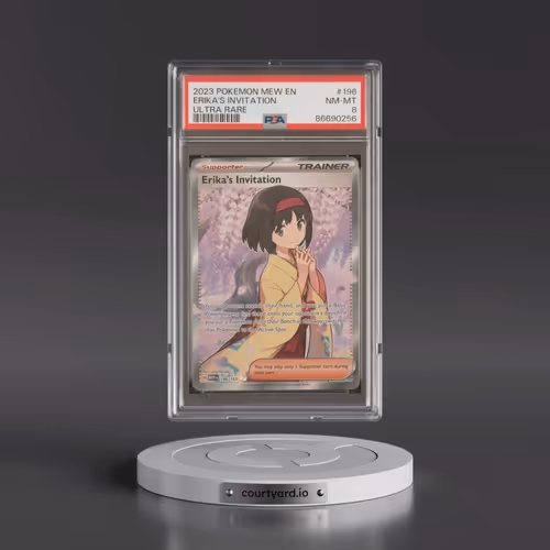 2023 Pokémon Mew EN-151 #196 Erika's Invitation - Ultra Rare (PSA 8 NM-MT)