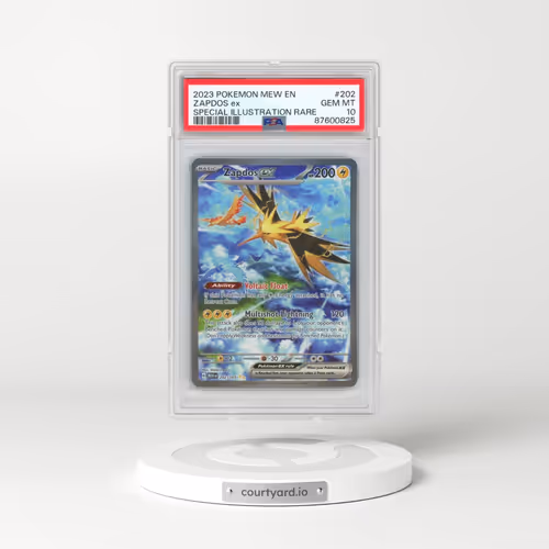 2023 Pokémon Mew EN-151 #202 Zapdos EX - Holo Special Illustration Rare (PSA 10 GEM MINT)