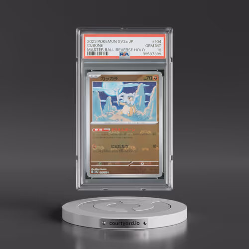2023 Pokémon Sv2a-Pokemon 151 #104 Cubone - Reverse Holo Master Ball (PSA 10 GEM MINT)