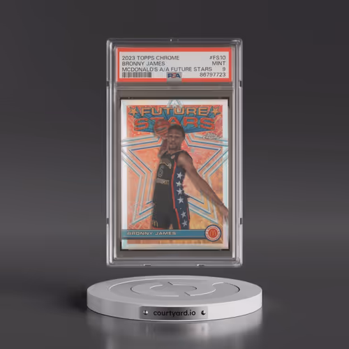 2023 Topps Chrome Mcdonald's All-American Future Stars #FS10 Bronny James (PSA 9 MINT)