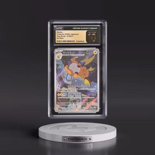 2023 Clay Burst #074/071 Raichu - Art Rare Holo (CGC 10 PRISTINE)