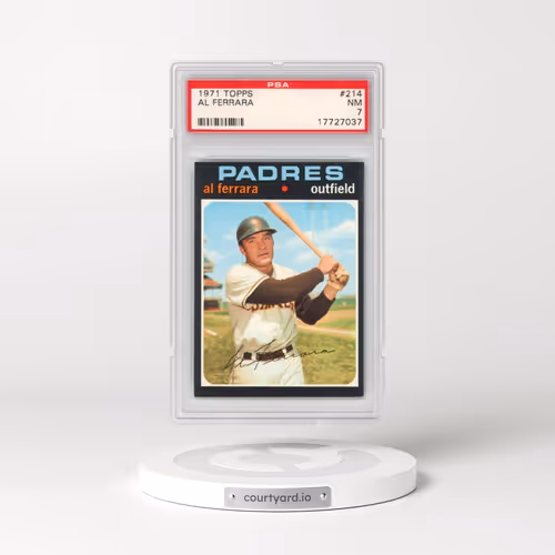 1971 Topps #214 Al Ferrara (PSA 7 NM)