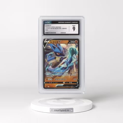 2022 (sLL) Lucario VSTAR Starter Set #004/021 Lucario V - Holo (CGC 9 MINT)