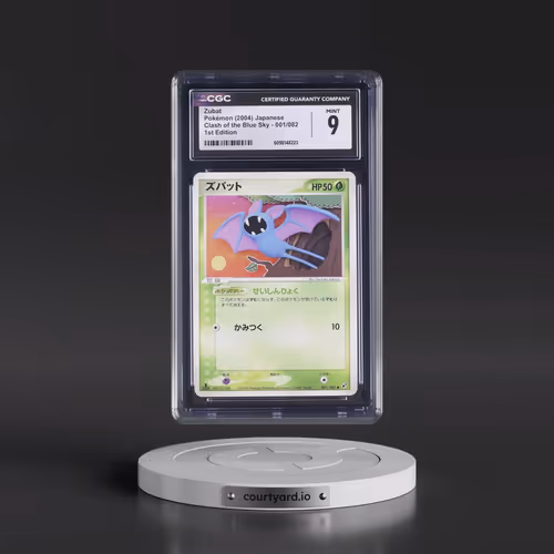 2004 Clash of the Blue Sky #001/082 Zubat - 1st Edition (CGC 9 MINT)