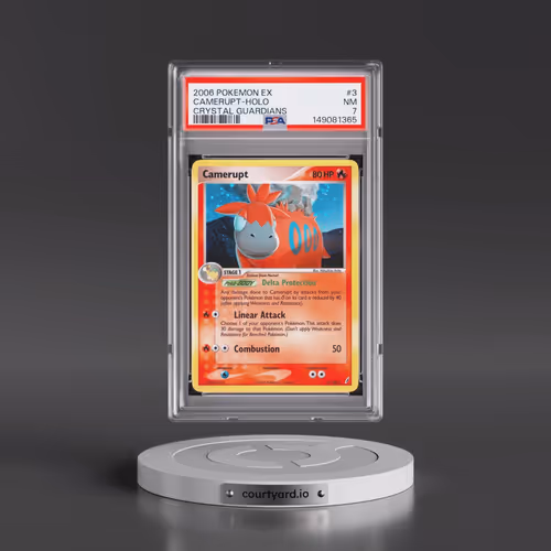 2006 Pokémon EX Crystal Guardians #3 Camerupt - Holo (PSA 7 NM)
