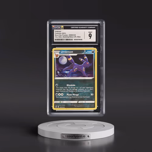 2017 Black Star Promos - Sword & Shield #SWSH129 Umbreon - Evolving Skies 3-Pack Blister (Cosmos Hol