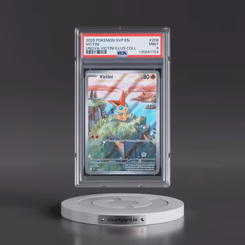2025 Pokémon Svp EN-SV Black Star Promo #208 Victini - Unova Victini Illustration Collection (PSA 9