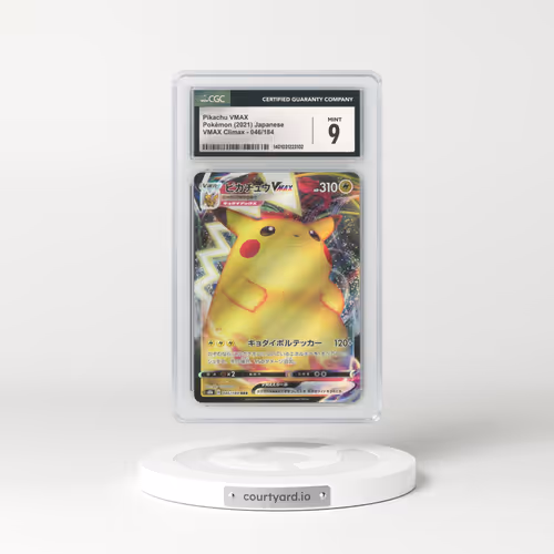 2021 Japanese VMAX Climax #46 Pikachu VMAX - Full Art Holo (CGC 9 MINT)
