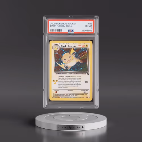 2000 Pokémon Rocket #83 Dark Raichu - Holo (PSA 6 EX-MT)