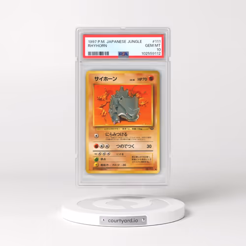 1997 Pokémon Jungle #111 Rhyhorn (PSA 10 GEM MINT)