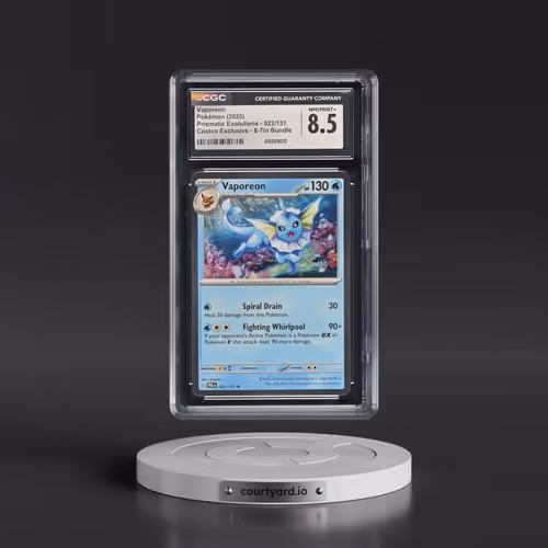 2024 Prismatic Evolutions - PRE EN #022/131 Vaporeon - (Cosmos Holo) Costco Exclusive 8-Tin Bundle (