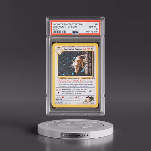 2000 Pokémon Gym Challenge #8 Giovanni's Persian - Holo (PSA 8 NM-MT)