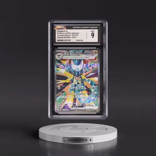 2024 Pokémon Sv8a-Terastal Fest EX #221 Dragapult EX - Holo Special Art Rare (CGC 9 MINT)